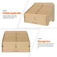 thumbnail image 4 of KAKOWELY 1 Set Multi-grid Storage Box Synthetic Material Yellow for Office Use, 4 of 8