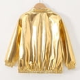 thumbnail image 6 of FSYBOA Boys Casual Jacket, Loose Fit Collared Long Sleeve Fashion Fall Outerwear Yellow Size 12-13T, 6 of 7