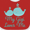 thumbnail image 4 of Inktastic My Gigi Loves Me Boys or Girls Baby Bib, 4 of 4