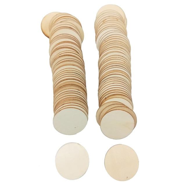 Wood Cutout DIY Multi-purpose Round Wood Embellishment Wood Piece for Wedding