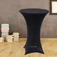 thumbnail image 3 of MasteelfCA 4 Leg Cocktail Bar Table Cover Tablecloth Wedding Party Event Decorations (Black), 3 of 8