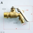 thumbnail image 2 of DN15 1/2" Brass Faucet Water Tap For Car Washer Mop Pool Garden Quick Connect Washing Machine Inlet Hose Outdoor antifreeze tap, 2 of 4