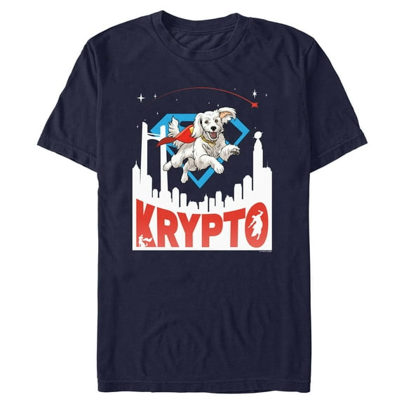 Mens Superman Krypto in the City T Shirt