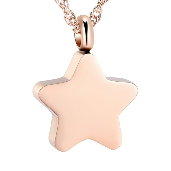 Little Star Cremation Jewelry for Ashes Holder Urn Pendants with Chain Necklace for Ashes of Loved One
