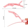 thumbnail image 2 of 14 Pack Alligator Hair Clips for Styling Sectioning Larger Salon Pro Hair Clips for Barber Clips for Hair Coloring, Cutting, Hair Styling Accessories-Pink White, 2 of 5