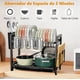 thumbnail image 4 of Escurreplatos De Doble Capa, Mejorado Con Rejilla Para Tazas Modelo Negro, 4 of 4
