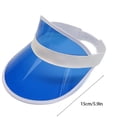 thumbnail image 3 of Transparent Sun Visor Hat UV Protection Adjustable Lightweight Outdoor Cap for Men Women Summer Activities, 3 of 3