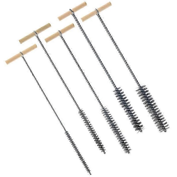 Juego de cepillos para taladro de 8/12/16/20/25 mm, cepillo de limpieza de acero inoxidable para agujeros, cepillo de limpieza para