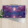 thumbnail image 2 of 1 Pcs 2D Flat License Plate Covers & Frames, Moonlit Cherry For Decorative Front, Waterproof For Decoration Aluminum License Plate Covers & Frames Cover For Men Women, 12" X 6", 2 of 6