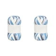 thumbnail image 4 of Bewildely Hilos de lana Color tira de tejer gruesa tejido hecho a mano Material envuelto teñido DIY manta de ganchillo teñido ambiental 38 38 # 38.38# 2piezas, 4 of 6