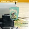 thumbnail image 3 of Yuyamidu Cute Pug RV Electric Tongue Jack Cover Daisy RV Electric Jack Protective Cover Waterproof Tongue Cover for RV/Camper/Travel Trailer/Plug Protector, Green, 3 of 7