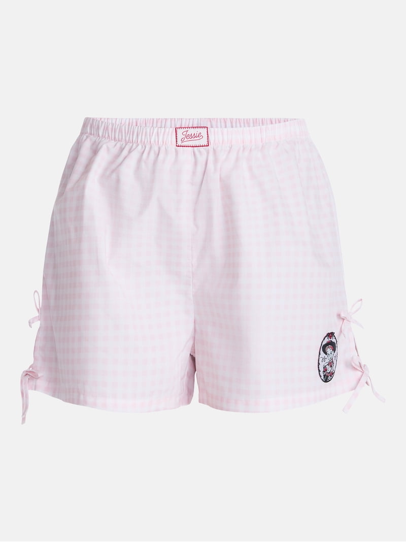 Toy Story Jessie Women's Checkered Boxer Shorts, Sizes XXS-XXL
