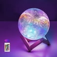 thumbnail image 1 of Luz de luna led con control remoto, regulable 12 cm Impresión 3d 16 colores Kuyhfg Sin marca, 1 of 5