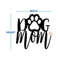 thumbnail image 2 of Pillars Customs Dog Mom Metal Sign, Heartfelt Rustic Sign for Pet Owner (12" W x 12" H, Flat Black), 2 of 5