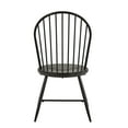 thumbnail image 6 of Weston Home Lydford Hoop High Back Windsor Metal Side Chair with Wood Seat, Black (Set of 2), 6 of 7