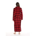 thumbnail image 3 of Just Love Plush Zipper Lounger Robe 6811-10445-MNT-1X (2X, Buffalo Plaid Red), 3 of 3