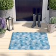 thumbnail image 2 of Light Blue Christmas Snowflake Flannel Non Slip Door Rugs,Washable Door Mats Indoor,Decorative Door Mats,Dirt-Resistant and Absorbent Doormat for Entrance,Bedroom,Kitchen,Bathroom,23.5"x16", 2 of 5