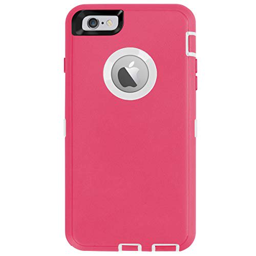 Aicase Iphone 6 Plus Case Iphone 6s Plus Case Heavy Duty Built In Screen Protector Tough 4 In 1 Rugged Shockproof Cover For Apple Iphone 6 Plus 6s Plus Pink White Walmart Com Walmart Com