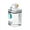 White, variant on UDIYO 2.2L Water Bottle with Chug lid, BPA Free Dishwasher Safe Large Water Bottle with Motivational Time Marker and Handle Leak-proof Big Water Jug for Camping Sports Workouts
