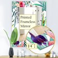 thumbnail image 4 of DESIGN ART Designart 'Tropical Mood Bright 8' Bohemian and Eclectic Mirror - Printed Wall Mirror 27.6 in. wide x 39.4 in. high, 4 of 5
