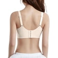thumbnail image 4 of Ovbmpzd Womens Everyday Bralette Bras for Women Beige Mesh Breathable Lace Bras Sexy No Underwire Underwear Bras,34, 4 of 4