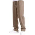 thumbnail image 2 of YDFCWXW Boys' Baggy Sweatpants Straight Leg Casual Pants Elastic Waist Athletic Joggers Sweat Pants with Pockets (Bronze, 15-16 Years), 2 of 5