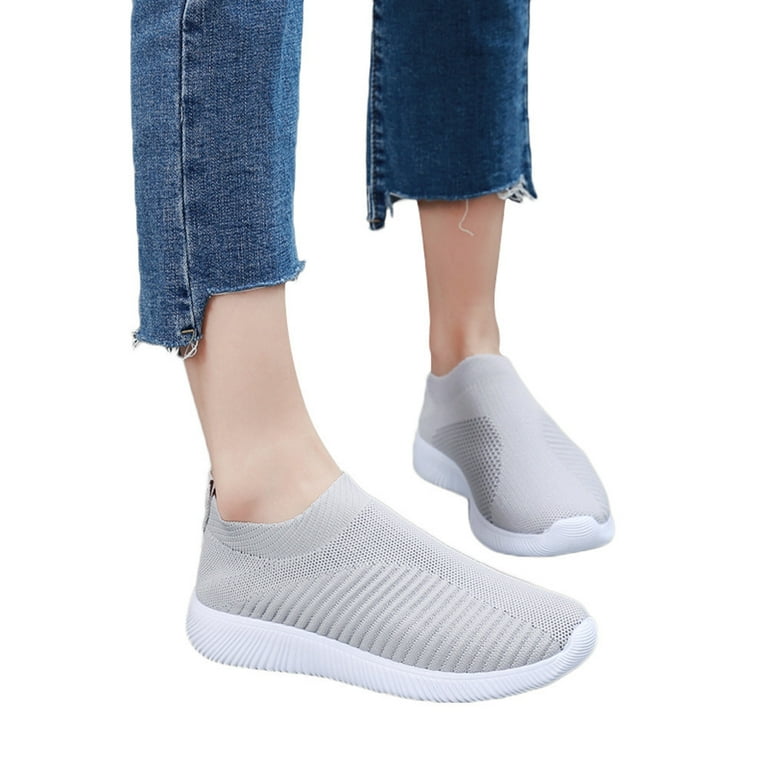 スニーカー MOU Women Sneakers 411000BNUTRWH GREY FZM Sneakers For Women Running Shoes Mesh Soles Outdoor