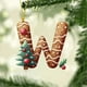 thumbnail image 1 of Adornos navideños de 26 letras | Colgantes acrílicos con símbolos navideños | Decoración colgante DIY para árbol, corona, calcetines y hogar, 1 of 5
