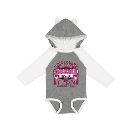 

Inktastic Theater Put Some Drama In Your Life Girls Long Sleeve Baby Bodysuit