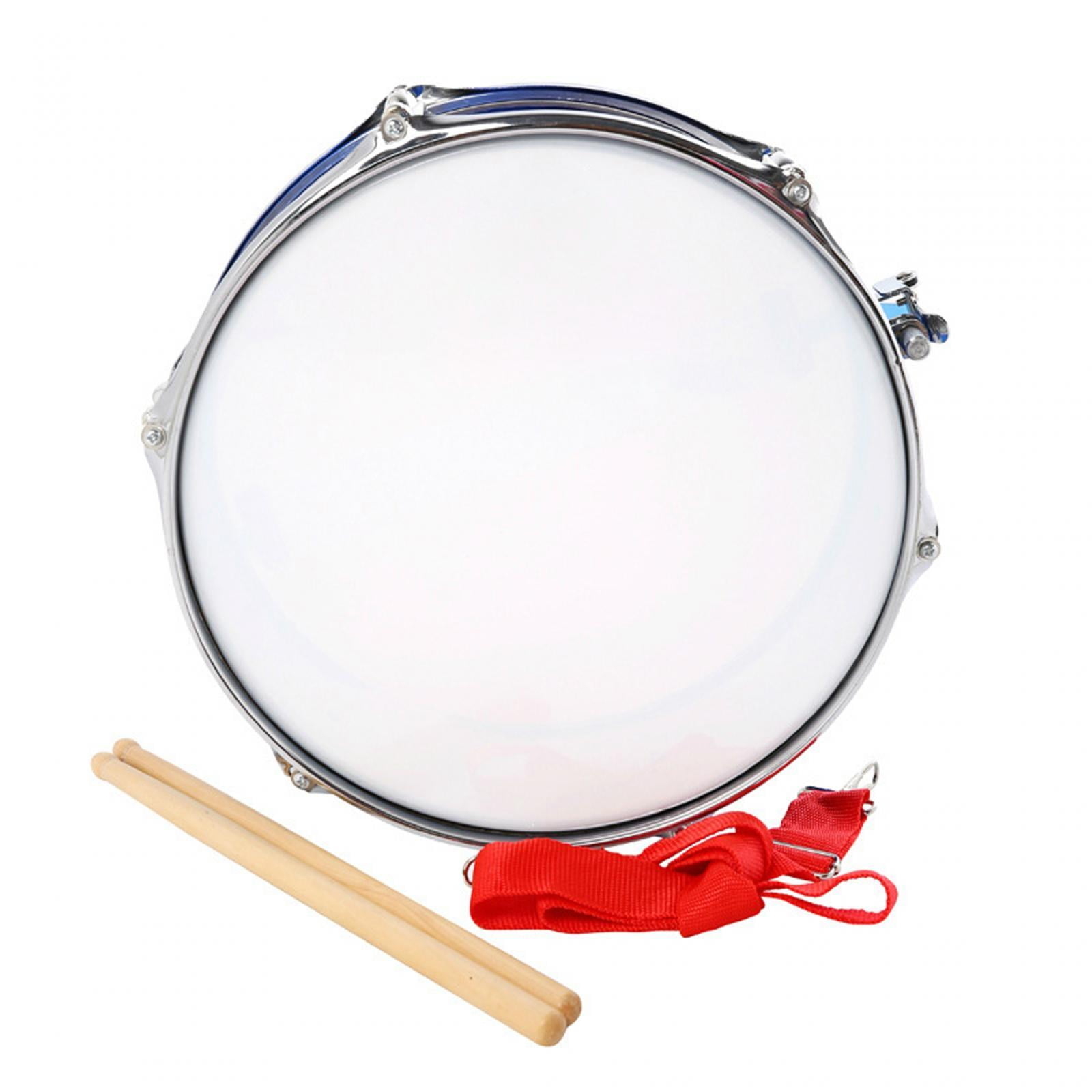 STARTIST 13" Snare Drum Music Drums Portable with Shoulder Strap Percussion Instrument Double Tone Drum for Kids Boys Girls Beginners Blue
