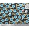 thumbnail image 3 of Soimoi Rayon Crepe Fabric Hummingbird & Floral Print Fabric by Yard 46 Inch Wide, 3 of 3