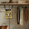 thumbnail image 4 of ZIATUBLE Sunflower Cow Clothespin Bag Holder Butterfly Clothes Pins Hanging Bag Easy to Clean Hanging Pantry Organizer for Storage Bags Reusable Clothes Pin Bag to Hang On Line, 4 of 7