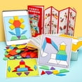 thumbnail image 4 of Magnetic Intelligence Tangram Puzzle Game, Wooden Early Education Magnetic Toy, Early Education Interactive English Cognitive Card, Enlightenment Children's Toy, Puzzle Toy, 4 of 5