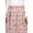 Multicolor12, variant on Women Cotton Maxi Skirt with Elastic Waist for Her, Soft Versatile Style Floral Hand Block Print, White Pink XS