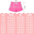 thumbnail image 4 of Resinta 5 Packs Girls Cotton Athletic Shorts Active Running Shorts Toddler Summer Shorts Dolphin Dolphin Yoga Shorts, 4 of 9