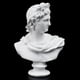 thumbnail image 5 of 5,9 '' estatua clásica del busto de Apolo de mitología mini Zulema Figura de mitología griega, 5 of 7
