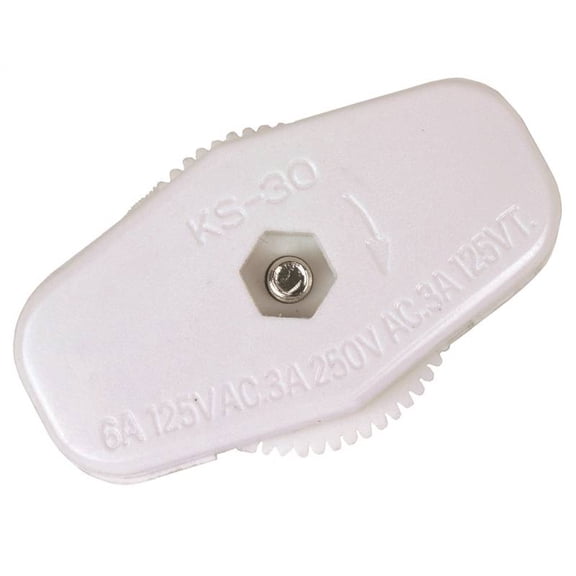 LAMP CORD FEED THRU WHT (Pack of 1)