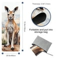 thumbnail image 4 of Kangaroo Gym Towel with Storage Bag, 72.8"x26.8", Suitable for Yoga, Pilates, Fitness, Etc. - Yoga Blankets, Yoga Mat Towel, Yoga Towel, 4 of 6