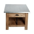 thumbnail image 3 of Alaterre Furniture Millwork 36" Wood and Zinc Metal Coffee Table with Shelf, 3 of 8