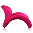 thumbnail image 3 of Manhattan Comfort Rosebud Fabric Accent Chair in Fuchsia Pink (Set of 2), 3 of 5