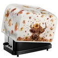 thumbnail image 5 of SEANATIVE Sunflower Cow 2 Slice Toaster Dust Cover Bread Toaster Oven Dustproof Cover Kitchen Bakeware Protector Thanksgiving Maple Leaf Dustproof Fingerprint Protection Gift for Women Happy Fall, 5 of 7