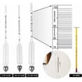 thumbnail image 2 of Alcoholímetro profesional - juego de 3 hidrómetros con división de 0 a 100% + termómetro para medir el contenido de alcohol de brandy, whisky, vodka, coñac, etc., 2 of 5