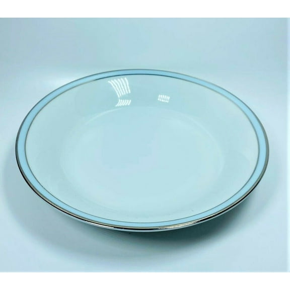 Porcelaine de Sologne Tendance Blue Shallow Bowl 7.5"