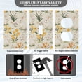 thumbnail image 3 of Yayeee Blank Wall Plate Cover 1-Gang 4.5"x2.7" Home Unused Decorative Outlet, White Rabbits, 3 of 7