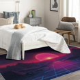thumbnail image 4 of 80s Rugs for Bedroom - 4x5 Rug - 80s Rug - Vaporwave Sunset Area Rug - Synthwave Abstract Mountain Rugs - Retro Futurism Carpet, 4 of 7