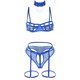 thumbnail image 1 of Gibobby Conjuntos de bragas de encaje Sexy sin Lencería de Encaje para Mujer Anillo de Pijama Sexy Sexy Lencería Íntimos de una Pieza Plus Size Mujeres lencería(Azul, XG), 1 of 5