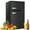 Black, variant on Moifoi 3.2 Cu.Ft Two-Door Compact Refrigerator, Stainless Steel Door, Black