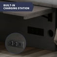 thumbnail image 7 of ZAFLY Murphy Bed with Trifold Foam Mattress, Cabinet Bed with USB Charging Station, Cabinet Chest Bed for Living Room/Bedroom (Grey), 7 of 7