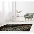 thumbnail image 2 of Linon Trio Medallion Hand Tufted Polyester 5'x7' Rug in Chocolate Brown, 2 of 6