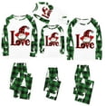 thumbnail image 4 of Odeerbi Christmas Pajamas for Family Holiday Long Sleeve Family Christmas Pajamas Matching Sets Dad Parent Child Printed Loungewear Set Two-Piece Sleepwear Xmas PJs Set Green, 4 of 4